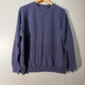 GAP Crewneck Sweatshirt Mens Large Purple Cotton Pullover Vintage USA